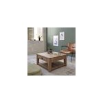 Table basse en bois de teck recycl 80
