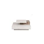 Table basse carrée bois blanc - embruns Table basse carrée bois blanc - embruns