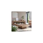 Table basse carrée en bois recyclé Table basse carrée en bois recyclé