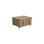 Table basse coffre bois marron - Table basse coffre bois marron -