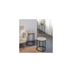 Table basse gigogne en bois de manguier Table basse gigogne en bois de manguier
