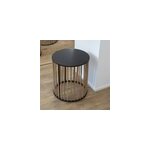 Table basse gigogne en bois et métal Table basse gigogne en bois et métal