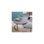 Table basse gigogne en terrazzo