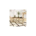 Table basse de jardin rectangulaire en teck - ily