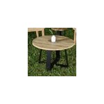 Table basse mtal teck recycl d80 orsay