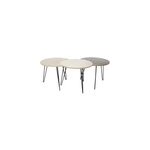 Table basse modulable x3 noir