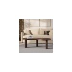 Table basse organique en bois massif de mindi fonc� - brandan