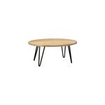 Table basse ovale bois manguier massif l100 cm vibes