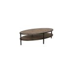 Table basse ovale mdf marron - Table basse ovale mdf marron -