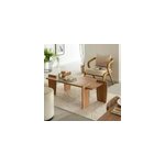 Table basse rectangle en bois d'acacia