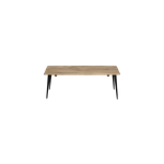 Table basse rectangle en bois et m�tal