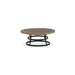 Table basse ronde bois marron - flavine