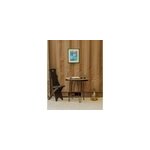 Table basse ronde en bois et m�tal n�882