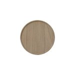 Table basse ronde en bois de mindi d60 cm - paloma