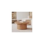 Table basse ronde en bois d'orme d80 cm - garance
