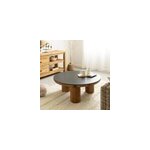 Table basse ronde en pin recyclé Table basse ronde en pin recyclé