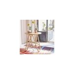 Table d'appoint ronde en rotin naturel Table d'appoint ronde en rotin naturel