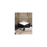 Table basse en travertin et laiton n�762