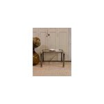 Table basse en verre et chrome n�826