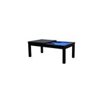 Table de billard convertible noire tapis bleu - eddie