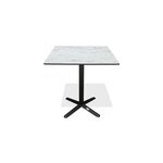 Table carr�e de jardin en acier et plateau hpl