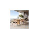 Table et chaises de jardin 6 personnes en bois - siam