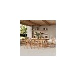 Table et chaises de jardin 8 personnes en bois - bora