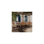 Table et chaises de jardin 8 personnes en bois et r�sine - sirivara