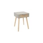 Table de chevet 1 tiroir en mdf - taupe Table de chevet 1 tiroir en mdf - taupe