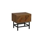 Table de chevet 1 tiroir pieds bois
