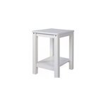 Table de chevet en bois blanc
