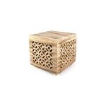 Table de chevet bois cube nature