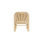 Table de chevet en rotin galon