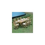 Table extensible teck linarte 234x100 cm