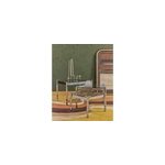 Tables gigognes en verre fum� et chrome n�131