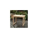 Table haute teck recycl 120 cm toscagne