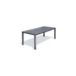 Table de jardin 8 places alu plateau c�ramique sur verre