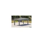 Table de jardin en aluminium avec plateau c�ramique