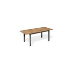 Table de jardin orsino alu anthracite - acacia