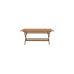 Table de jardin pliante rectangulaire en bois massif l170 cm santiago