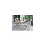 Table de jardin rectangle greensboro 110 x 70 cm caf� avec 4 chaises - hesp�ride