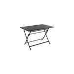 Table de jardin rectangulaire azua 4 places graphite - hesp�ride