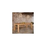 Table de jardin rectangulaire en bois de teck recycl 10 personnes - zia