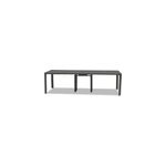 Table de jardin rectangulaire extensible roko, 3, 7 m, 6 rallonges, anthracite -
