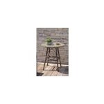 Table de jardin ronde en aluminium
