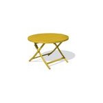 Table de jardin ronde pliante en aluminium