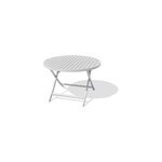 Table de jardin ronde pliante en aluminium