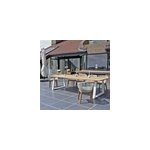Table de jardin teck massif 300 cm mucen