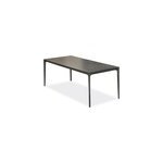 Table de jardin tigua avec plateau en céramique sur verre - gris anthracite Table de jardin tigua avec plateau en céramique sur verre - gris anthracite