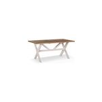 Table à manger bois blanc césuré Table à manger bois blanc césuré